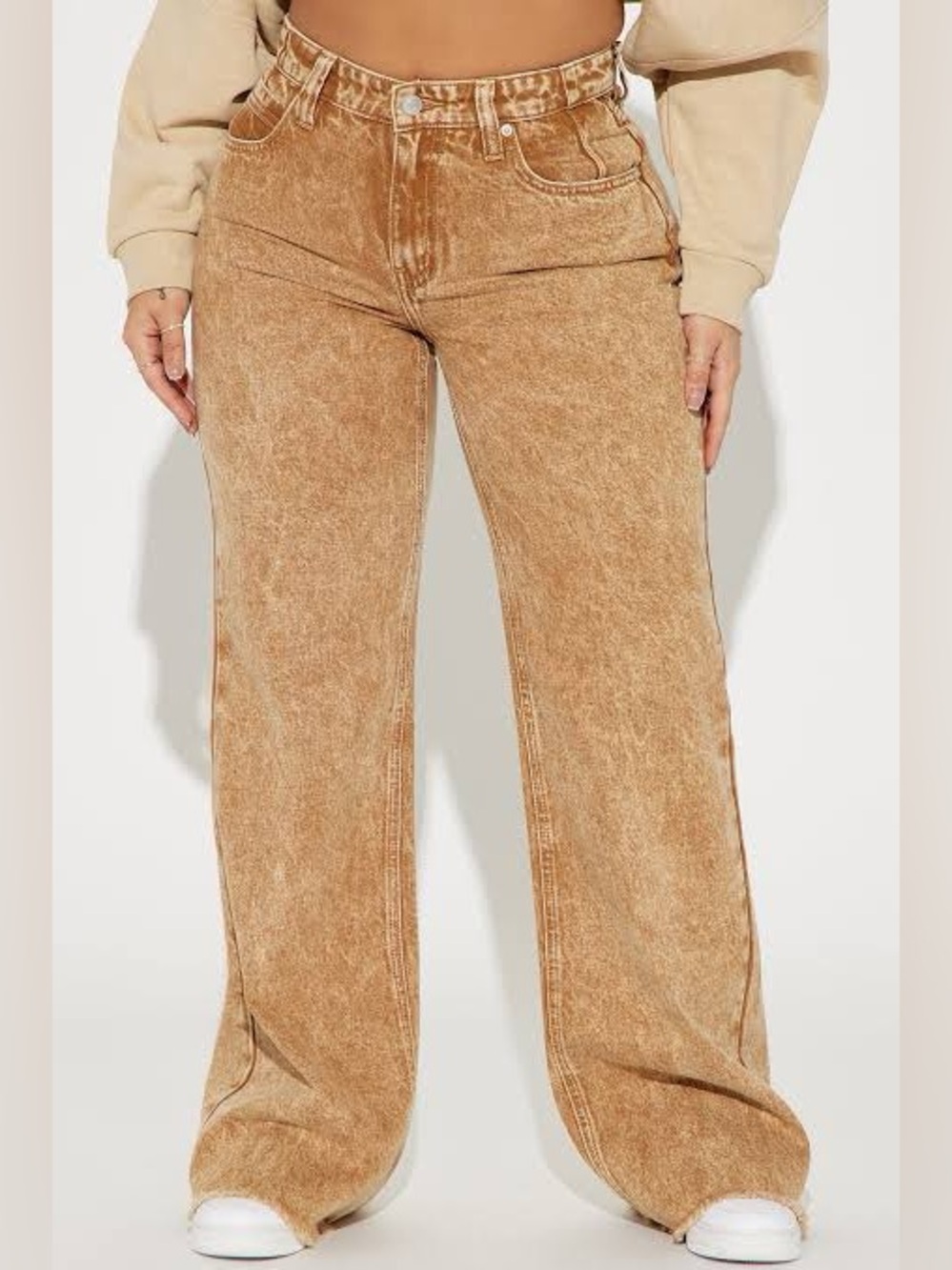 Fashion Nova Ashtin Baggy Jeans Mustard Size 7